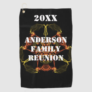 Family Reunion Golf Outing Vivid Lights Celestial Towel