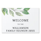Family Reunion Green Tree Personalized Welcome