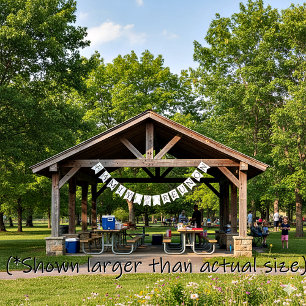 Family reunion greenery customizable bunting flags