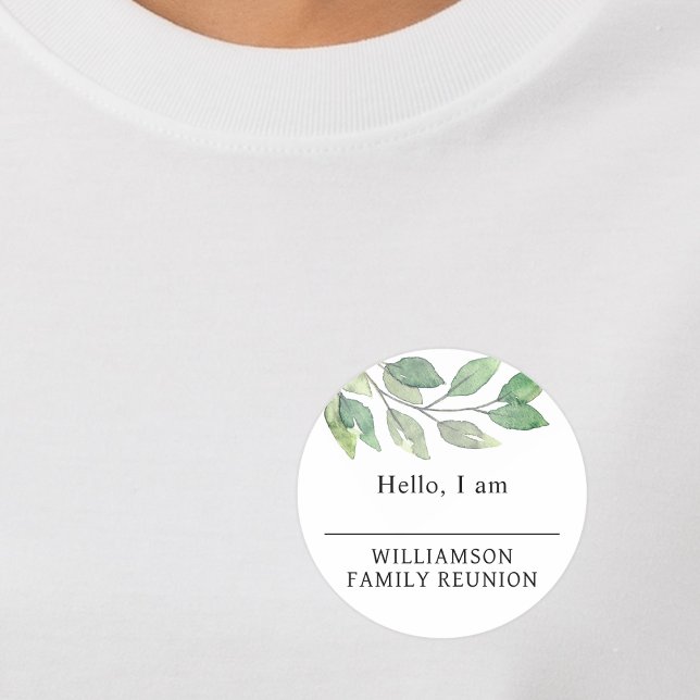 Family Reunion Greenery Name Tag (Creator Uploaded)