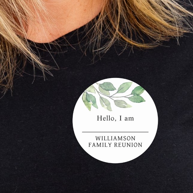 Family Reunion Greenery Name Tag (Creator Uploaded)