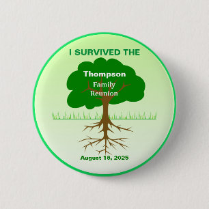 Family Reunion I Survived Party Keepsake 2 Inch Round Button