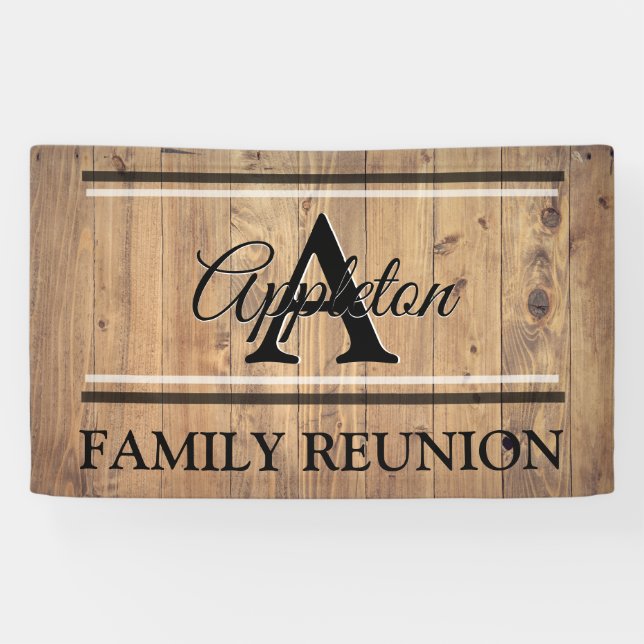 Family Reunion Ideas Design Template Oak Banner (Horizontal)