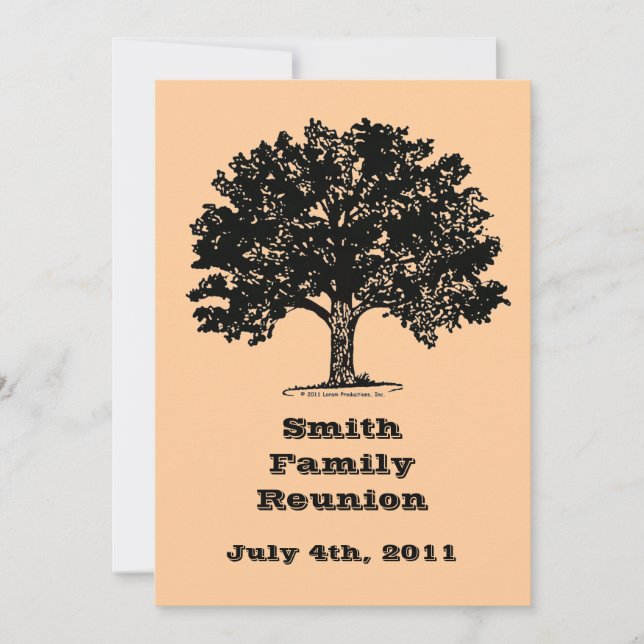 Family Reunion Invitation with Envelope (Front)