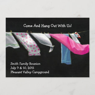 Family Reunion Invitations: Hang Out (Laundry) Invitation