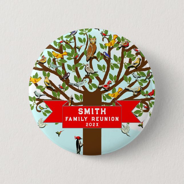 Family Reunion Keepsake 2 Inch Round Button (Front)