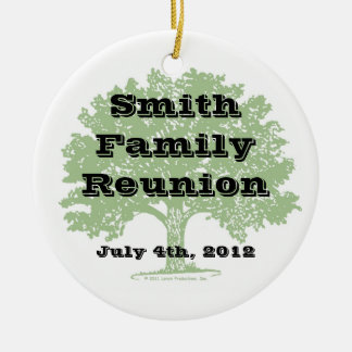 Family Reunion Keepsake Ceramic Ornament