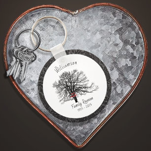 Family Reunion Keepsake Tree Keychain