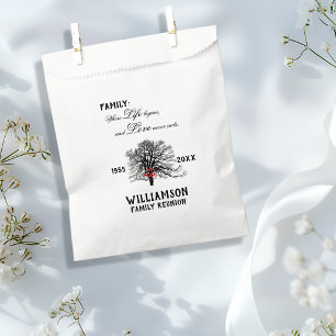 Family Reunion Keepsake Tree Life Quote Favour Bag