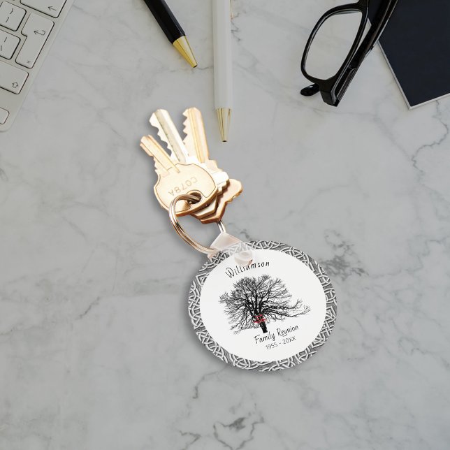 Family Reunion Keepsake Tree | Silver Celtic Keychain (Creator Uploaded)