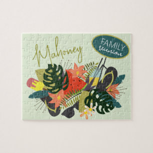 Family Reunion last name jigsaw Puzzle