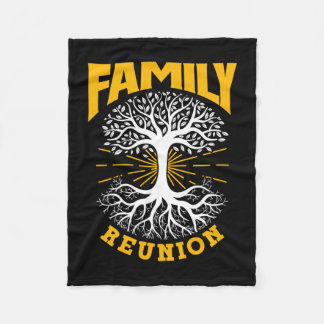 Family reunion meeting families gathering family fleece blanket