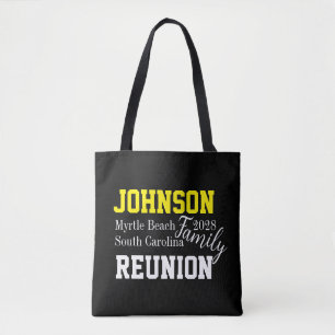 Family Reunion Modern Typography Party Tote Bag