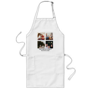 Family Reunion Multi-Photo Collage Personalized Long Apron