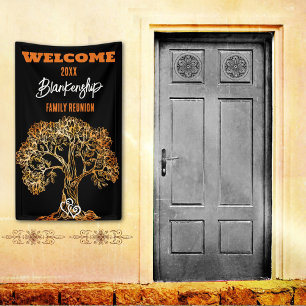 Family Reunion Old Orange Tree Art Custom  Banner