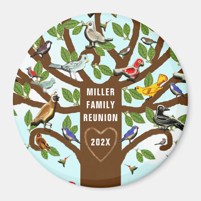 Family Reunion Party Favors Magnet (Front)