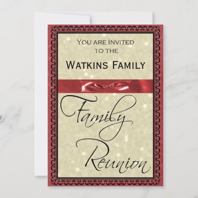 Family Reunion Party Invitation (Front)