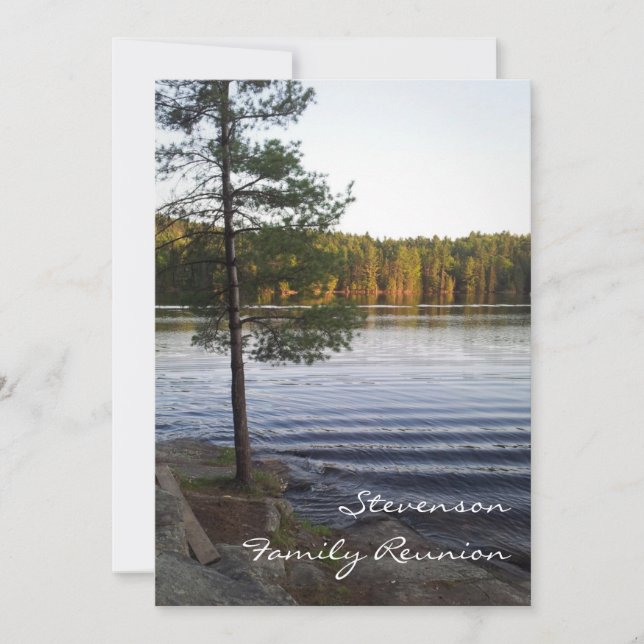 Family Reunion Party Invitations Forest (Front)