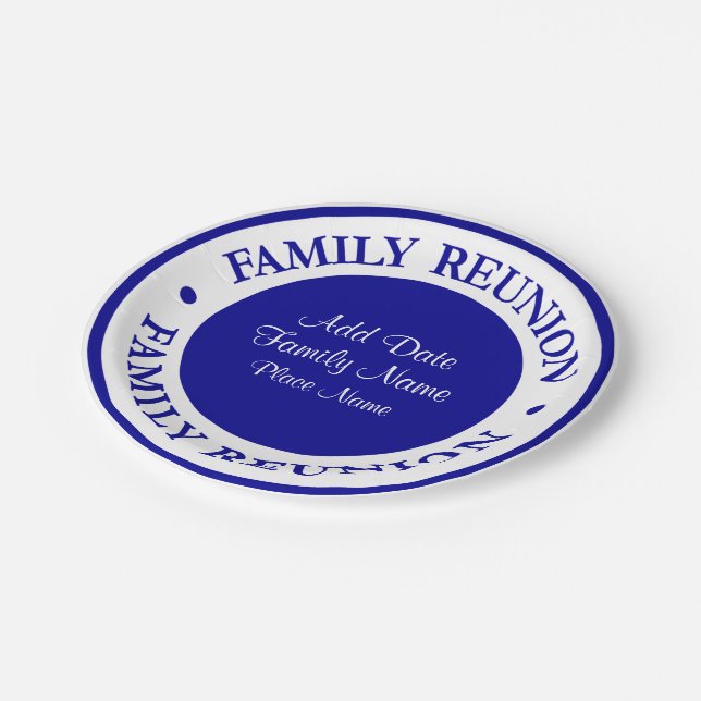 Family Reunion Party Plates (Angled)