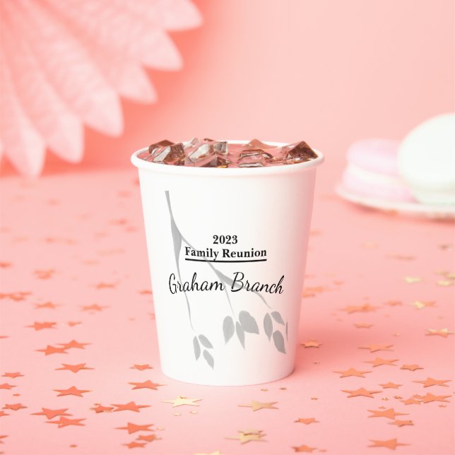 Family Reunion Personalized Paper Cups (Insitu)