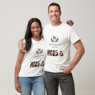 Family reunion photo collage monogram T-Shirt