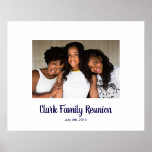 Family Reunion photo custom Sign In Party Board