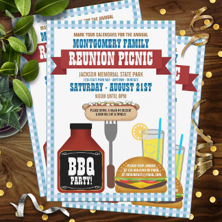 Family Reunion Picnic Invitations
