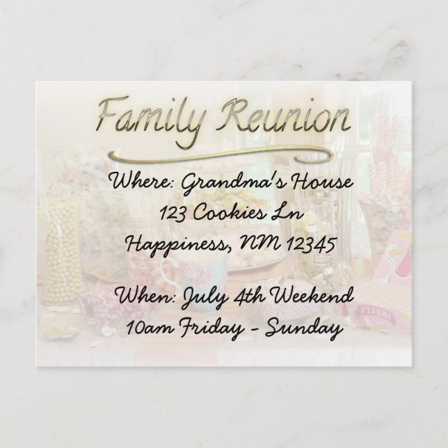 Family Reunion Post Card (Front)