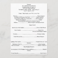 Family Reunion Program