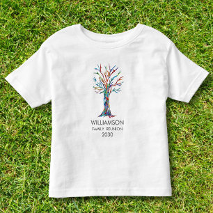 Family Reunion Rainbow Family Tree Toddler T-shirt
