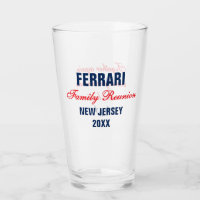 Family Reunion Red Navy Blue Personalized