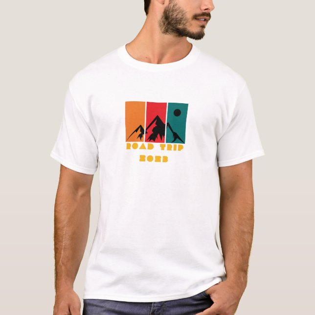 Family Reunion Road Trip 2023 Mountain Sunset T-Shirt (Front)