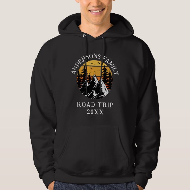 Family Reunion Road Trip Mountain Personalized   Hoodie (Front)