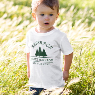 Family Reunion Rustic Pine Trees Kid's T-Shirt
