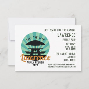 Family Reunion Save The Date Card