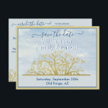 Family Reunion Save the Date Genealogy Tree  Announcement Postcard<br><div class="desc">Charming customgenealogy tree card announcing the Family Reunion with this Save the Date postcard.  Information on the back to include reunion website and website QR code,  if desired.  Any special requests or design questions,  just send a chat or an email to charmdesignstudio@rcn.com and we'll be delighted to assist.</div>