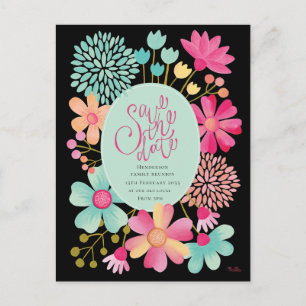 Family Reunion Save the Date Party Postcard