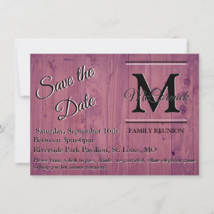 Family Reunion Save the Date Template Announcement