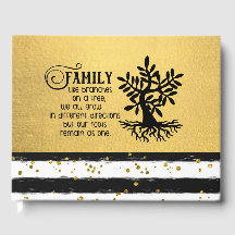 Family Reunion Sign in Book, Message Book, Memory 