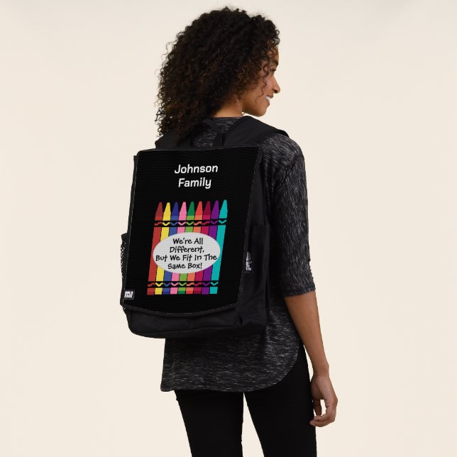 Family Reunion Sling Backpack (Worn)