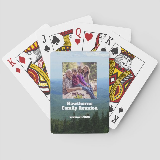 Family Reunion Souvenir Playing Cards (Back)