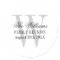 Family reunion stickers with elegant name monogram