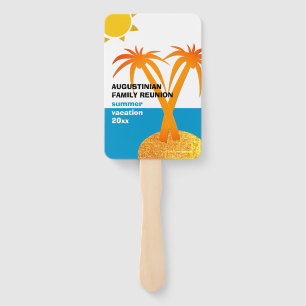 Family Reunion Summer Vacation Hand Fan
