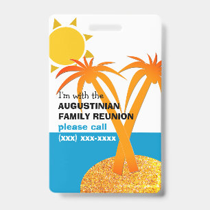 Family Reunion Summer Vacation LOST CHILD Badge