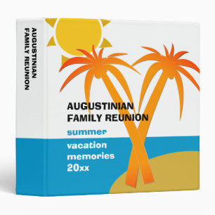 Family Reunion Summer Vacation Memories Binder