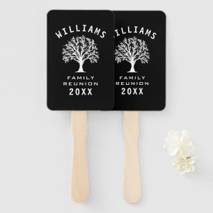 Family Reunion Summer Vacation Road Trip Cool Tree Hand Fan