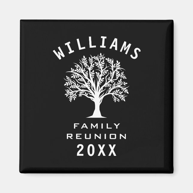 Family Reunion Summer Vacation Road Trip Cool Tree Magnet (Front)