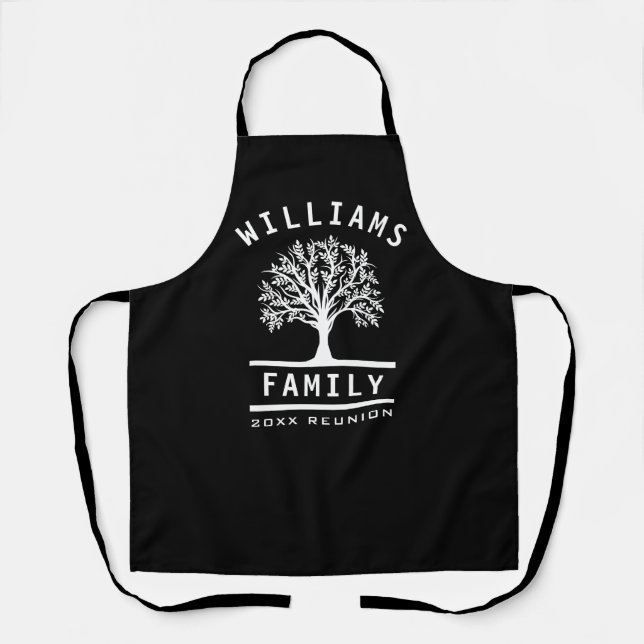 Family Reunion Summer Vacation Road Trip Tree Apron (Front)