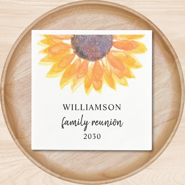 Family Reunion Sunflower Napkin (Creator Uploaded)