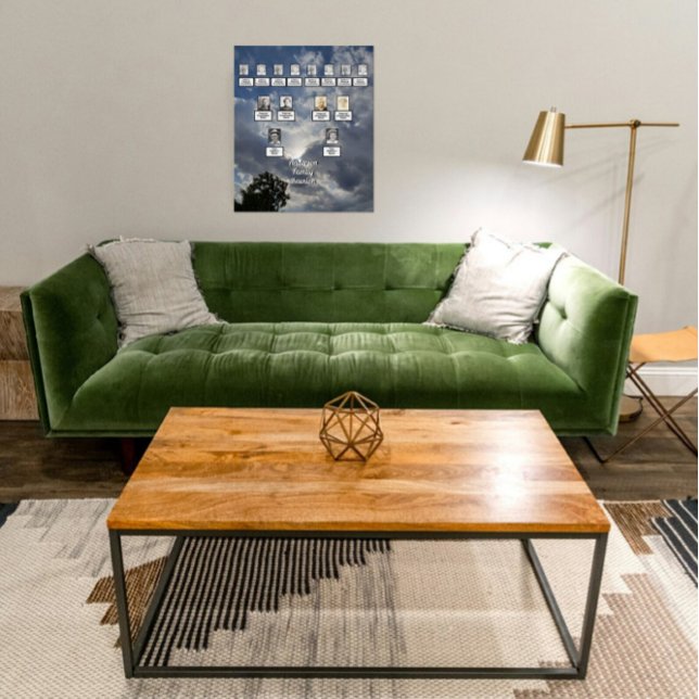 Family Reunion Three Generation Clouds and Tree Poster (Creator Uploaded)